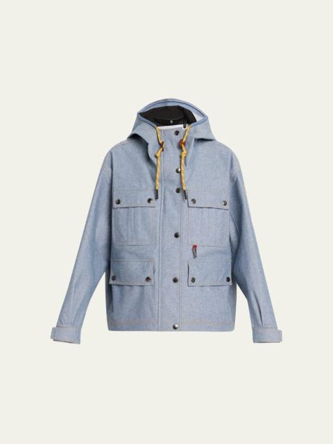 Moncler Beziers Chambray Field Jacket