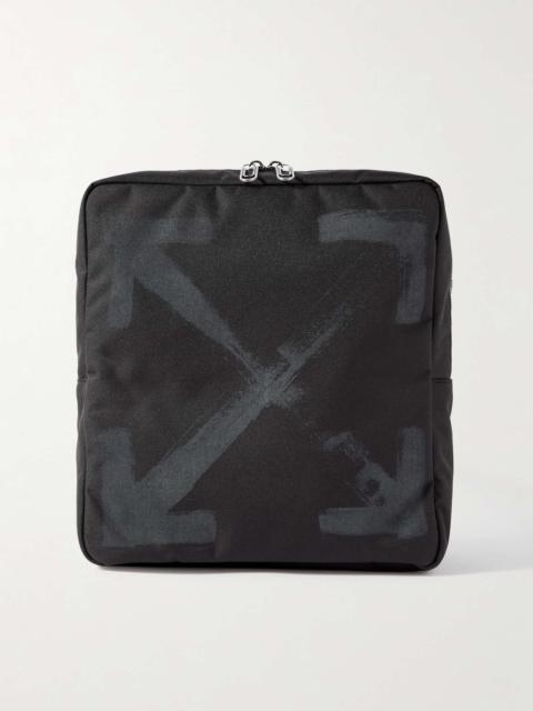 Off-White Logo-Print Canvas Sling Backpack