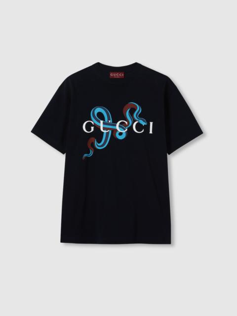 GUCCI Printed medium cotton jersey T-shirt