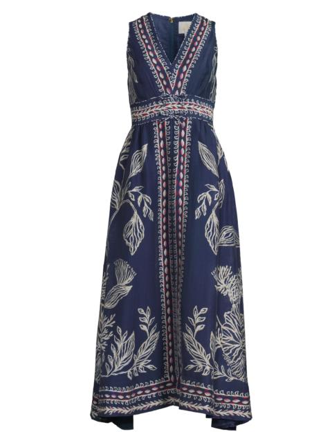 Lilly Pulitzer Women's Daniella Leafy Midi-Dress - Low Tide Navy