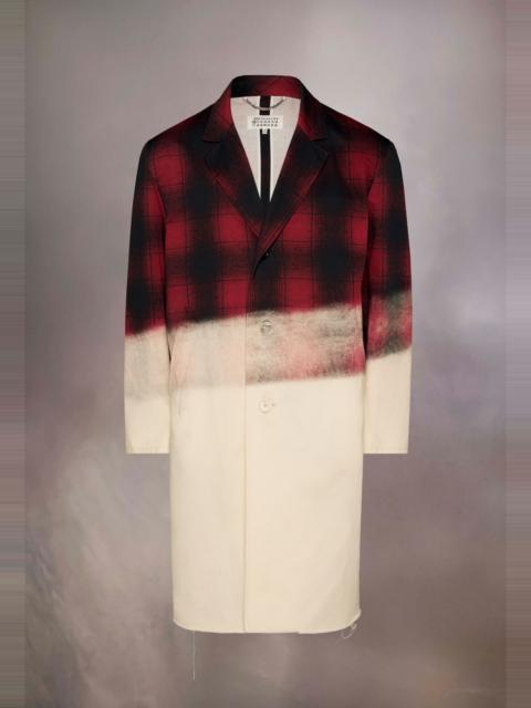 Maison Margiela Pendleton contrast coat