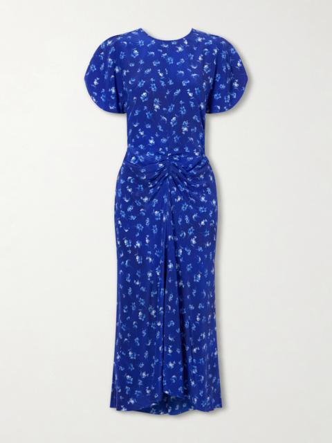 Victoria Beckham Bela Floral-print Silk-chiffon Midi Dress