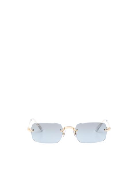 Ray-Ban x A$AP ROCKY rimless rectangle-frame sunglasses