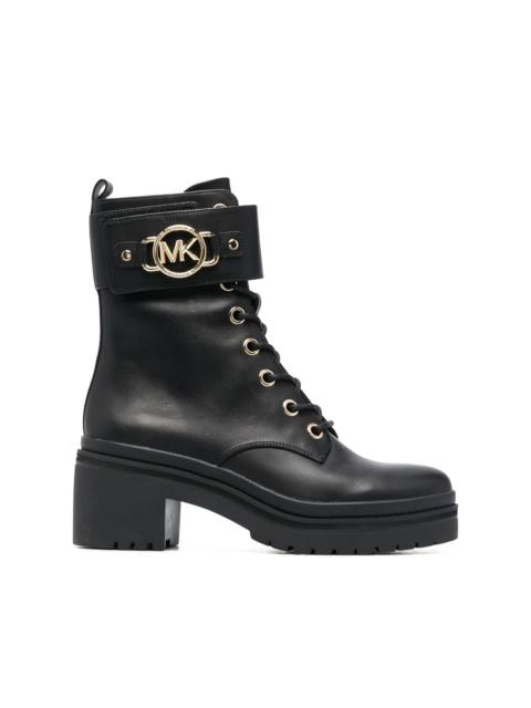 MICHAEL KORS Rory leather combat boots