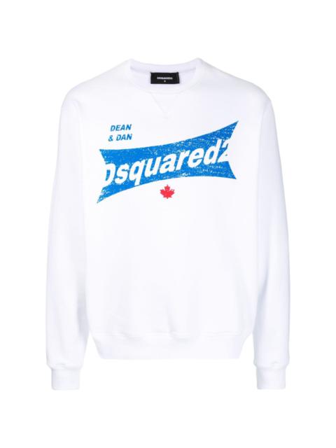 DSQUARED2 logo-print cotton sweatshirt