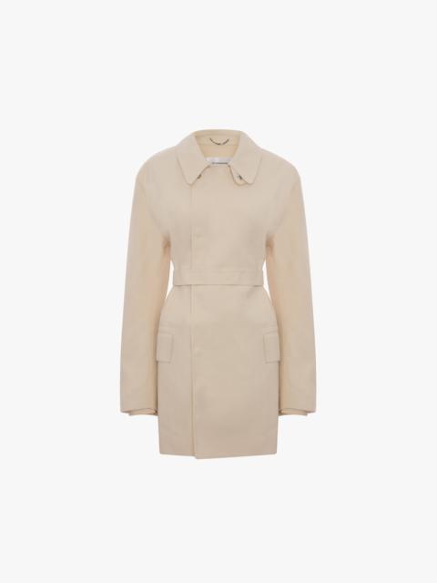 Victoria Beckham Victoria Beckham X Mackintosh Caban Coat In Putty