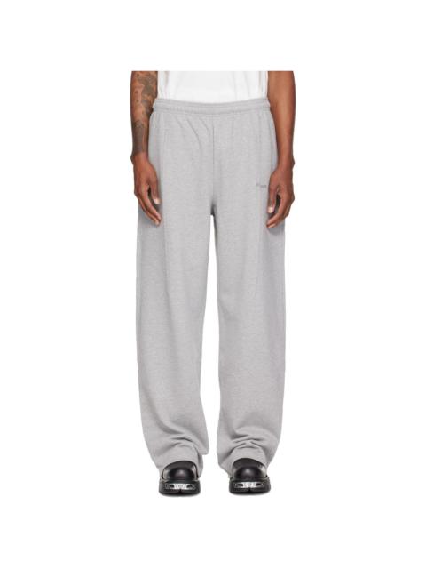 VETEMENTS Gray Pinched Cut Up Sweatpants