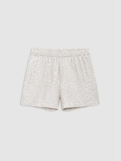 ANINE BING Kam Short - Washed White Leopard