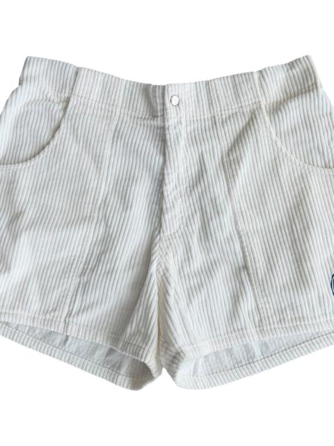 GALLERY DEPT. Corduroy Embroidered Logo Surf Shorts "White & Blue" GD283