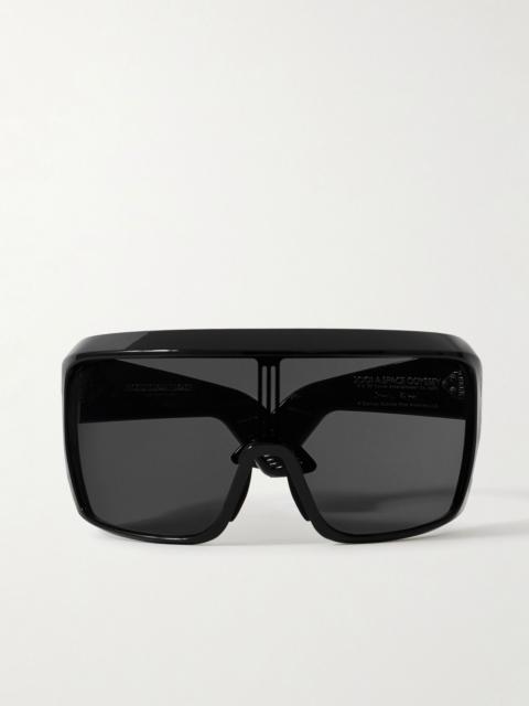 JACQUES MARIE MAGE Stanley Kubrick 2001: A Space Odyssey Oversized D-Frame Acetate Sunglasses Black