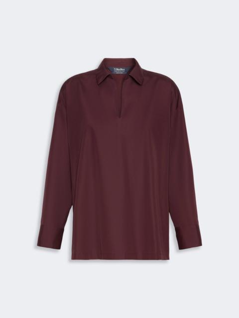 'S Max Mara CRISTEL Cotton poplin blouse - DARK RED