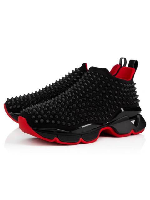 Christian Louboutin Spike Sock Woman Flat BLACK/BLACK MAT