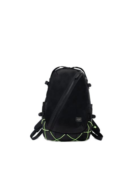 PORTER Things diagonal-zip cross-strap backpack