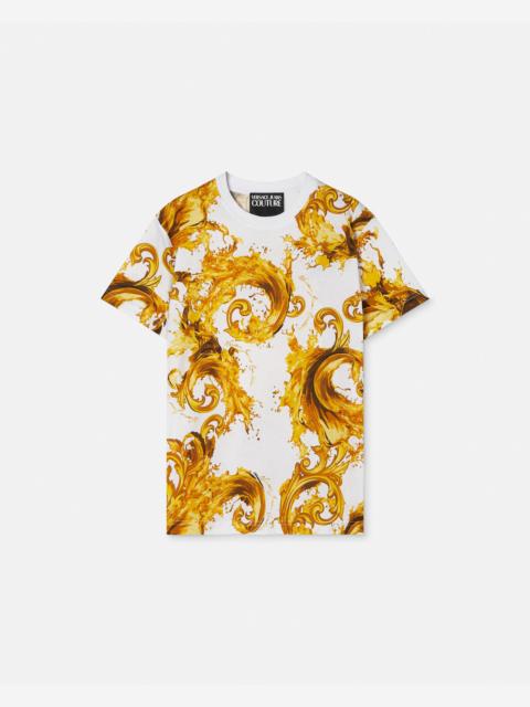 VERSACE JEANS COUTURE Printed Cotton-Jersey T-Shirt
