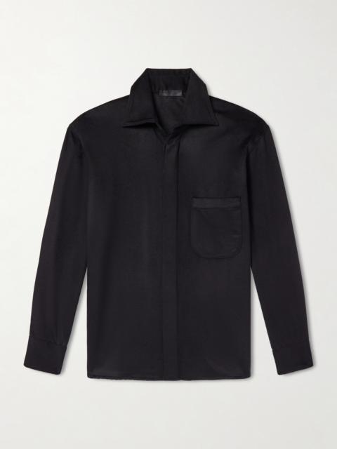 SAMAN AMEL Cashmere Shirt Jacket