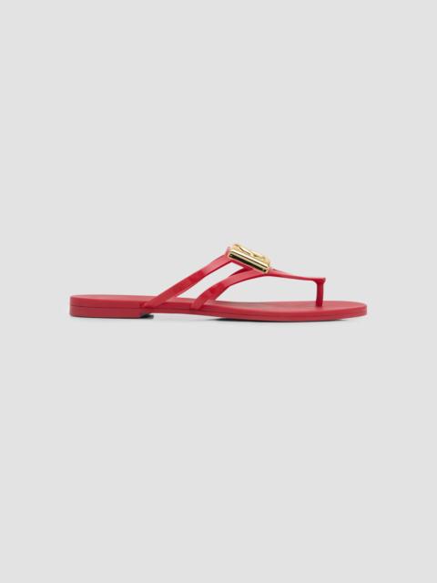 Dolce & Gabbana Women's Logo Jelly Sandals - Red