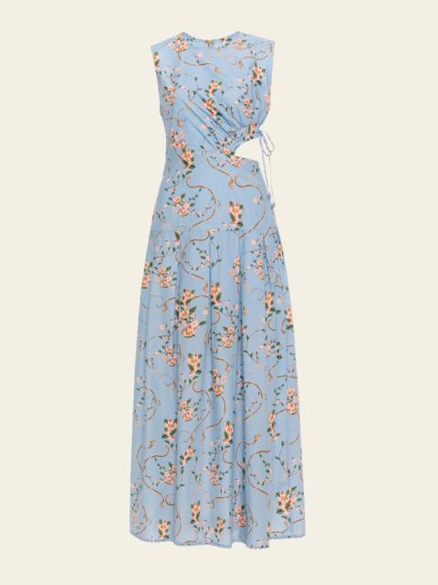 Agua by Agua Bendita Otoño Navegante Midi Dress
