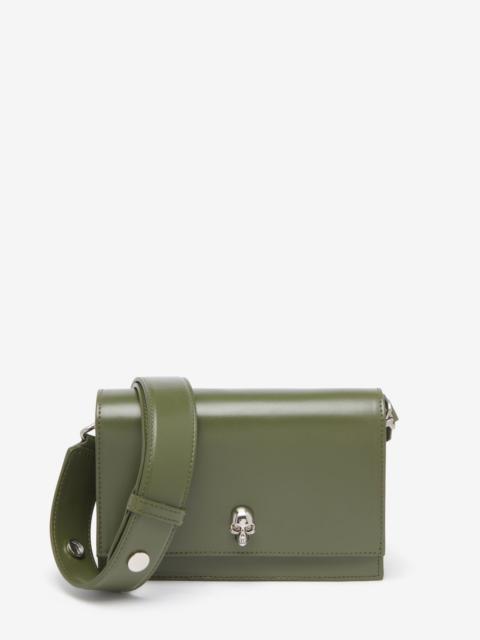 Women's The Biker Small Skull Bag in Khaki