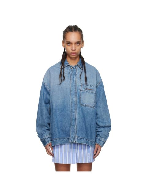 JACQUEMUS Blue La Casa 'The de-Nîmes' Denim Shirt