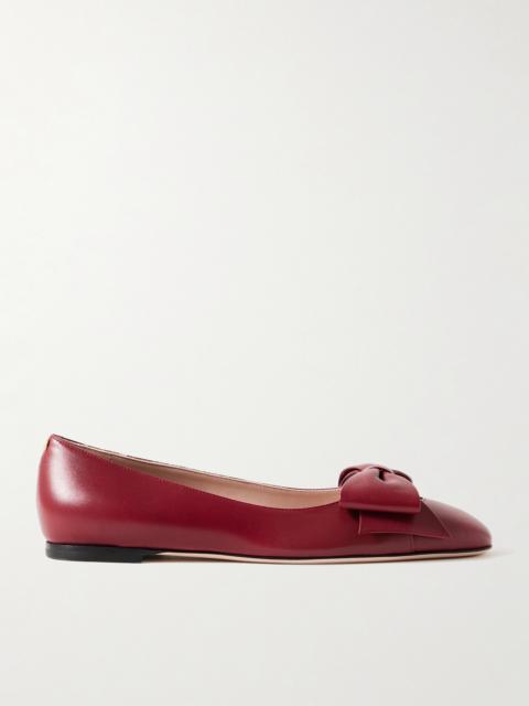 Valentino Bowow Leather Ballet Flats