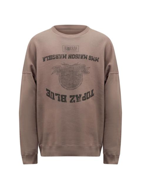 MM6 Maison Margiela numbers-motif sweatshirt