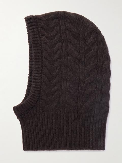 LISA YANG Ylda Cable-knit Cashmere Balaclava