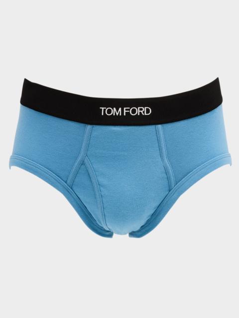 TOM FORD Men's Jacquard Logo Cotton Briefs