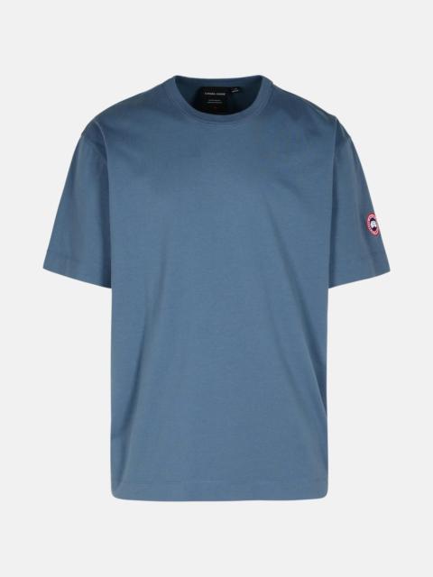 'GLADSTONE' LIGHT BLUE COTTON T-SHIRT