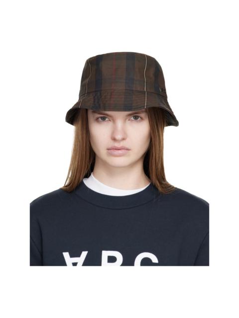 A.P.C. Brown Mark Bucket Hat