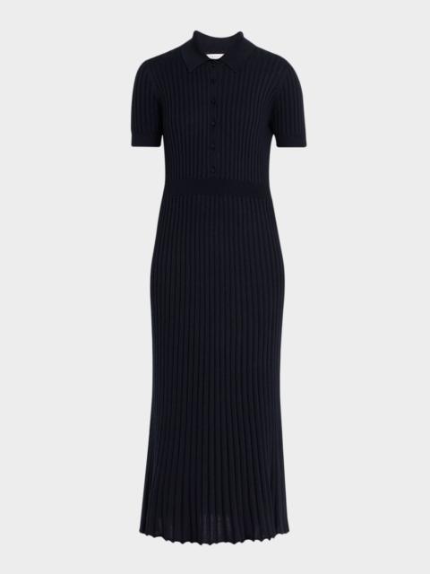 GABRIELA HEARST Amor Polo Ribbed Cashmere Dress