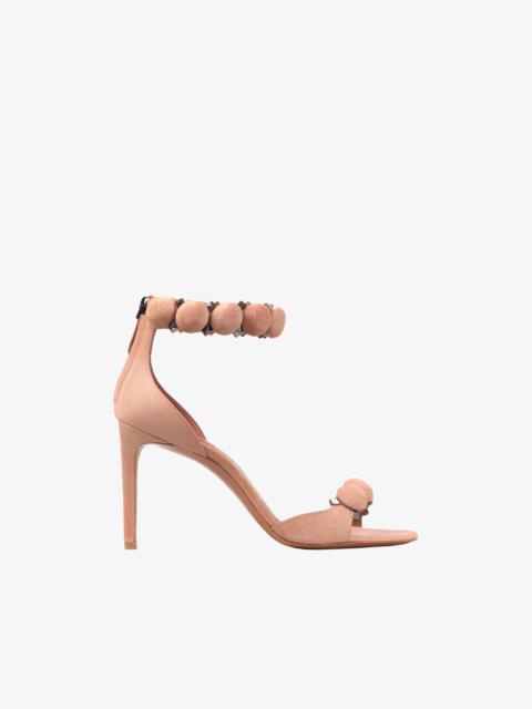 Alaïa BOMBE SANDALS IN SUEDE GOATSKIN