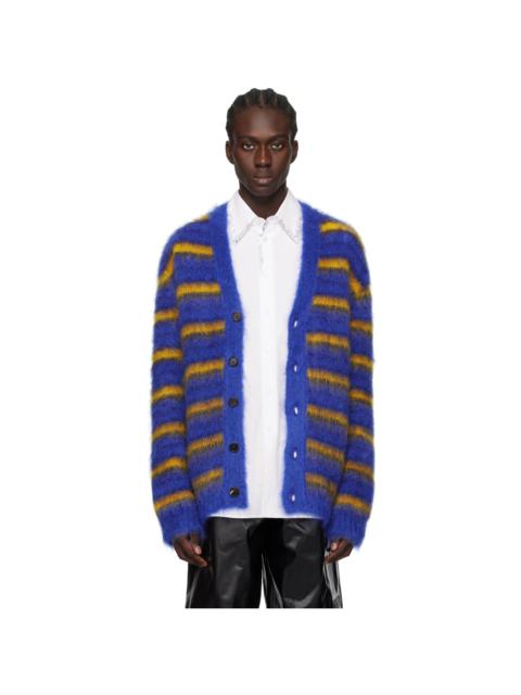 Marni mohair-blend 줄무늬 가디건