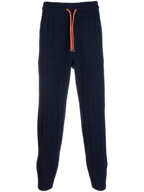 cashmere ribbed joggers