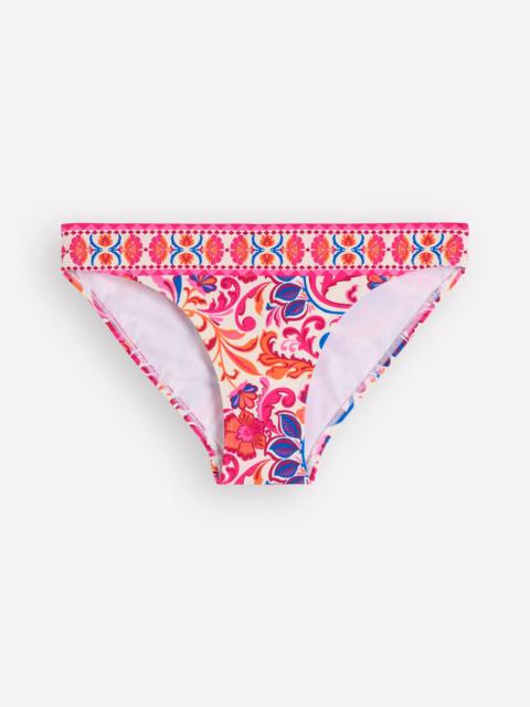 BODEN Porto Bikini Bottoms-Pink Power, Flourishing Meadow