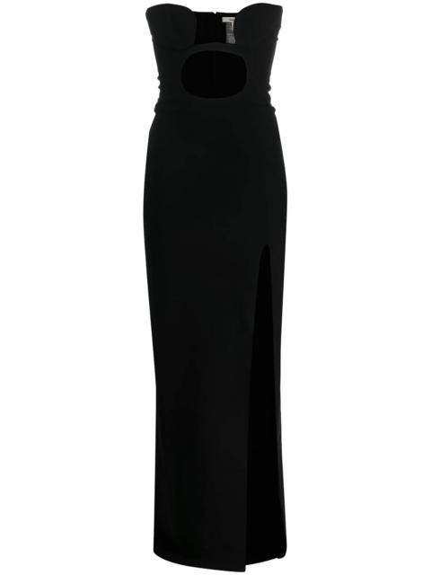 NENSI DOJAKA cut-out detail strapless dress