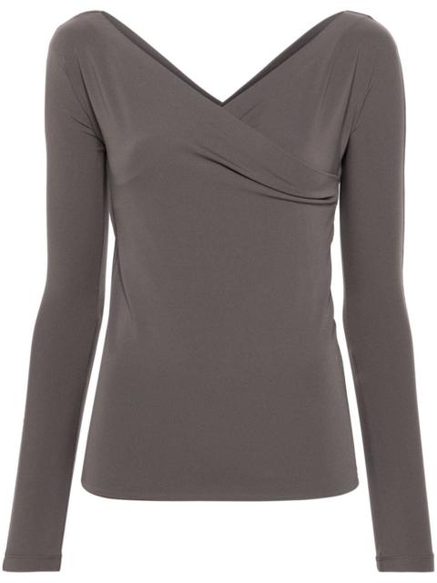 FABIANA FILIPPI asymmetric-neck layered blouse