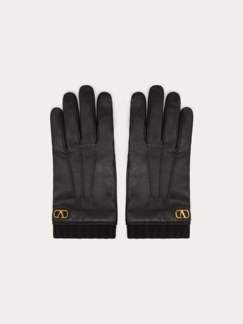 Valentino VLogo Signature leather gloves