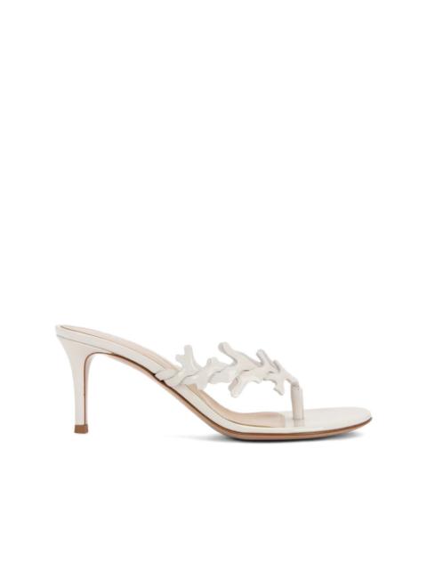 Gianvito Rossi leaf stiletto mules