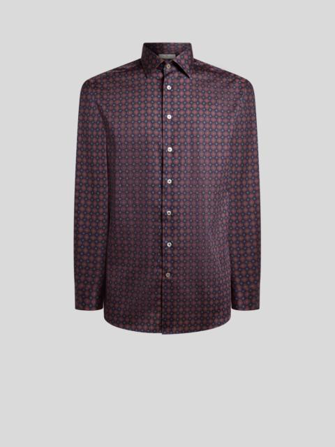 Etro COTTON SATIN SHIRT WITH TIE MOTIF
