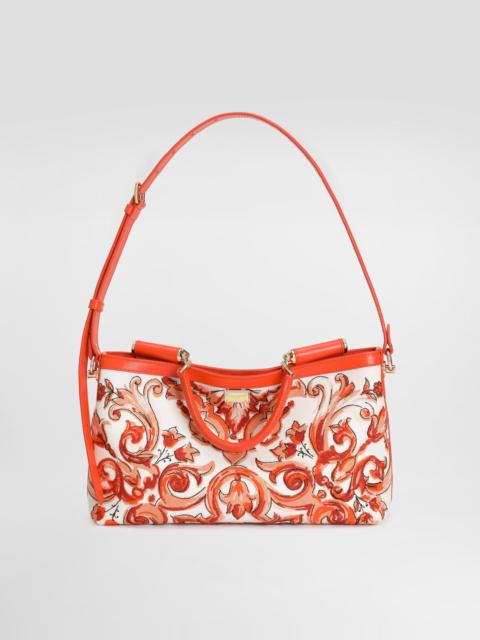 Dolce & Gabbana Medium Vittoria handbag with majolica embroidery