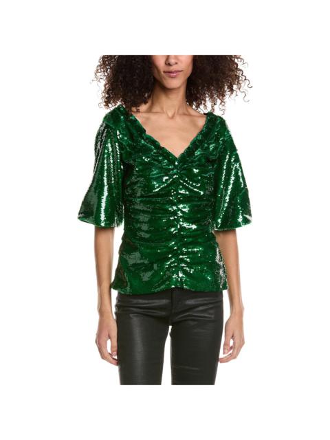 GANNI GANNI Sequin Blouse