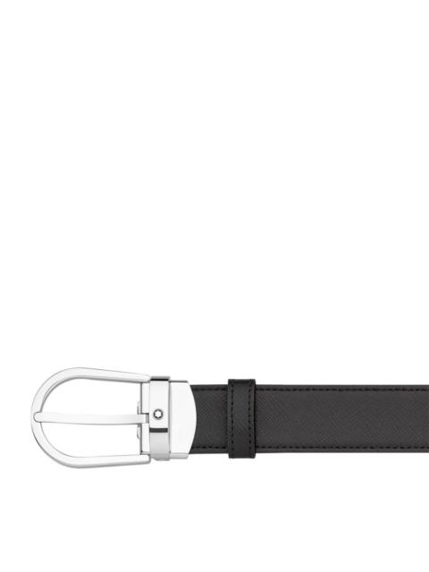 Montblanc Leather Horseshoe Buckle Belt
