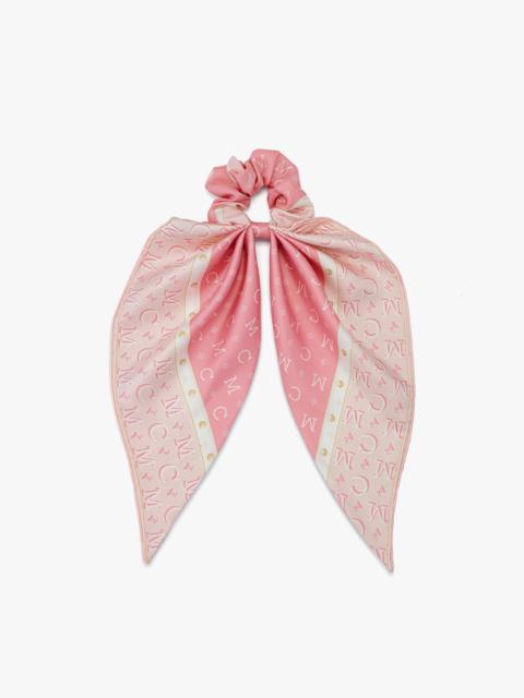 MCM Upcycling Project Scarf Scrunchie in Organic Silk