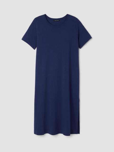 EILEEN FISHER Cozy Organic Cotton Slub Tee Dress