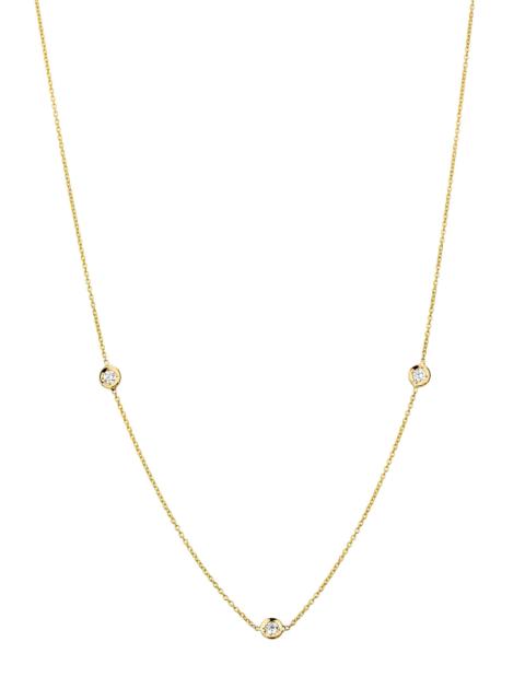ROBERTO COIN Women's Tiny Treasures 18K White Gold & 0.15 TCW Diamond Station Necklace - Yellow Gold