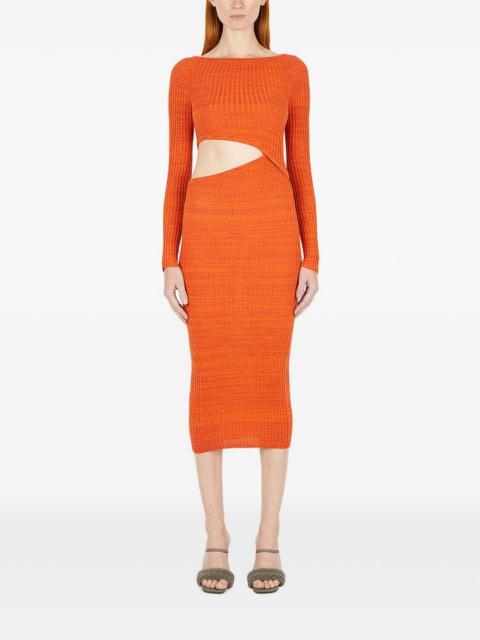 Wynn Hamlyn Origami cut-out midi dress