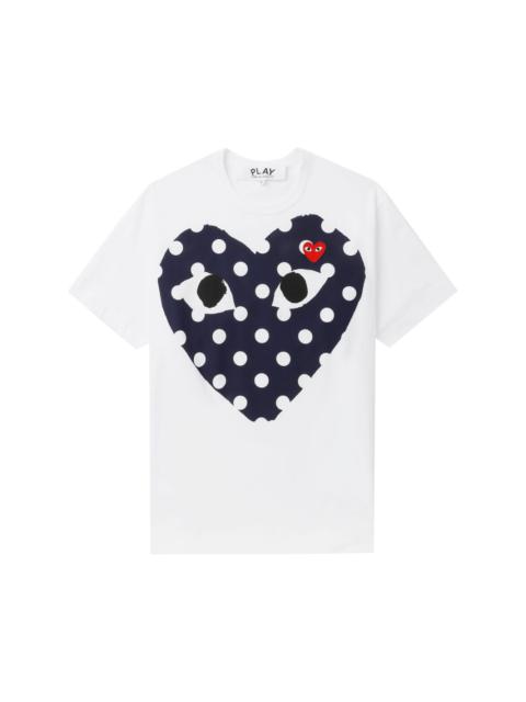 heart-print cotton T-shirt