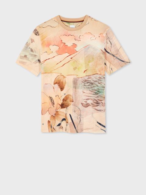 'Narcissus' Print Cotton T-Shirt