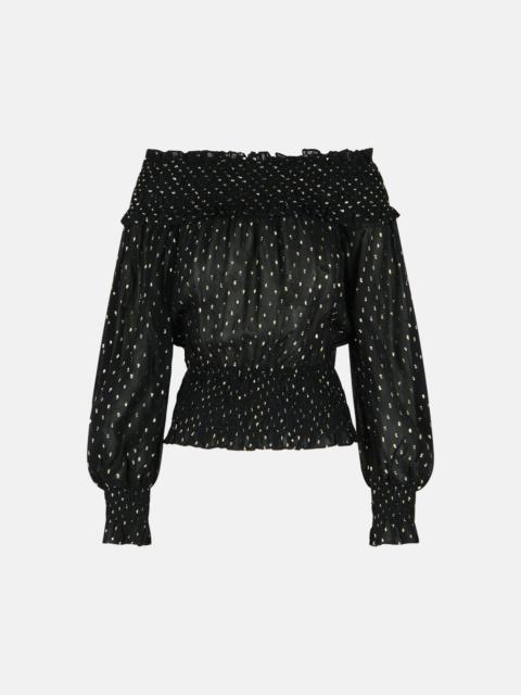 self-portrait 'CHIFFON' VISCOSE SWEATER