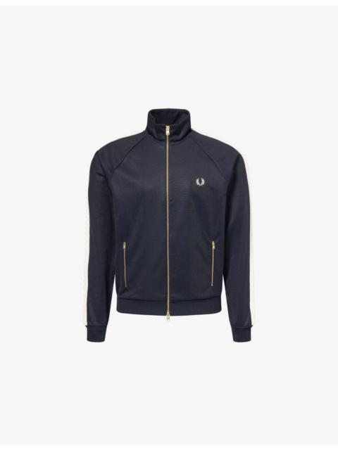 Fred Perry Cable-Knit Taped Cotton-Blend Track Jacket